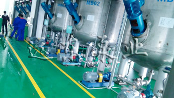 遠東圓弧齒輪泵在德聯集團現場展示