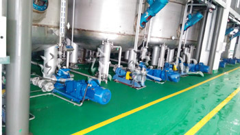 遠東圓弧齒輪泵在德聯集團現場展示