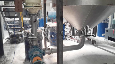 金銀河設(shè)備配套遠東高粘度泵現(xiàn)場展示