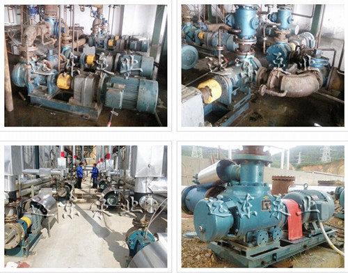 保溫瀝青泵客戶現場