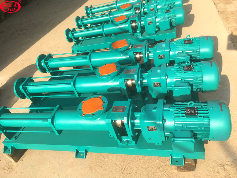 板框壓濾機螺桿泵進料