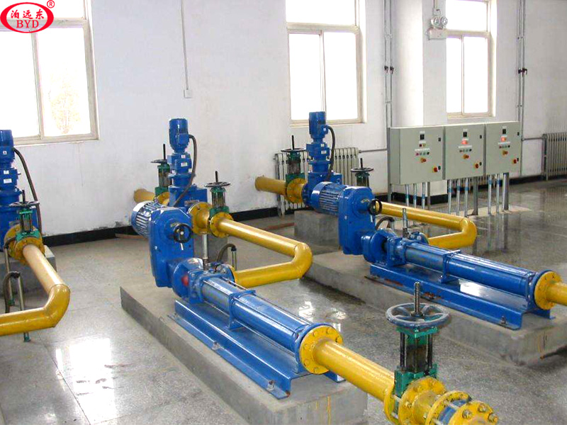 板框壓濾機螺桿泵進料