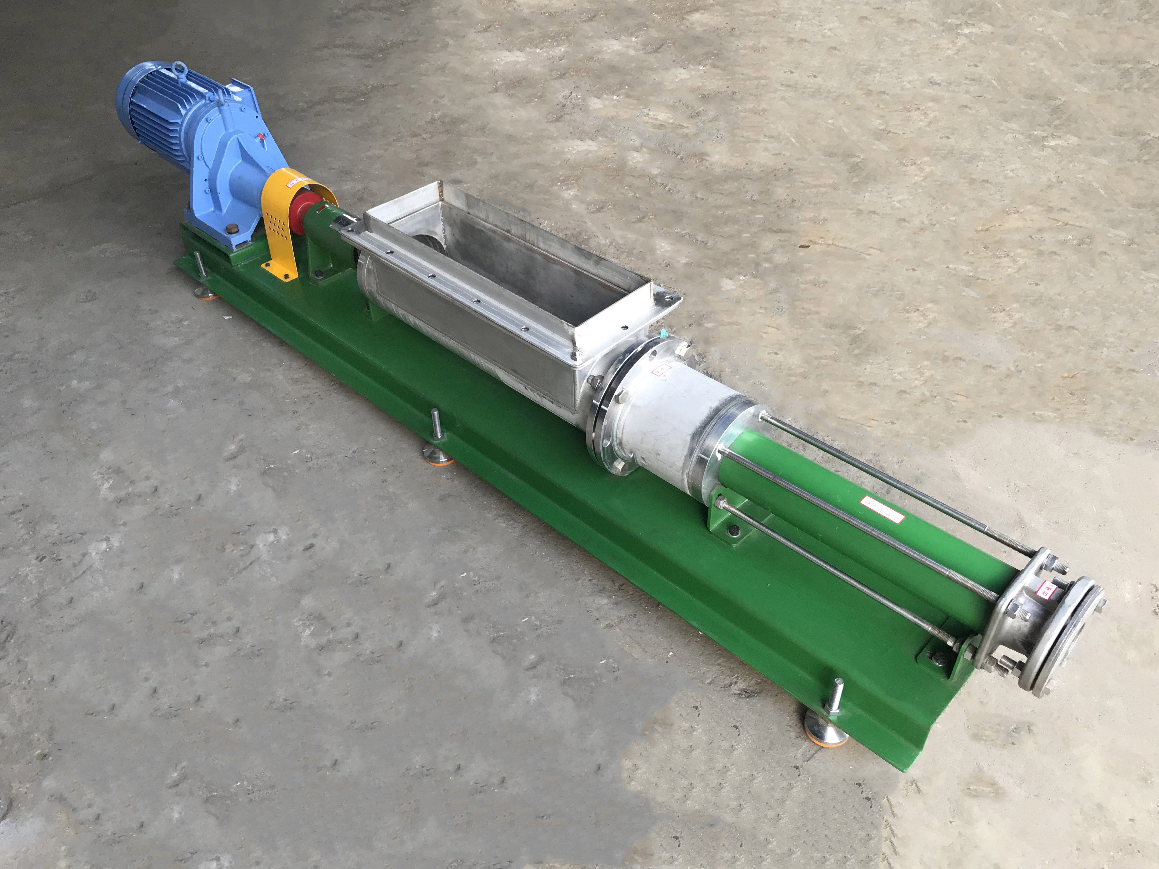 臥螺沉降式離心機污泥輸送泵選擇單螺桿泵