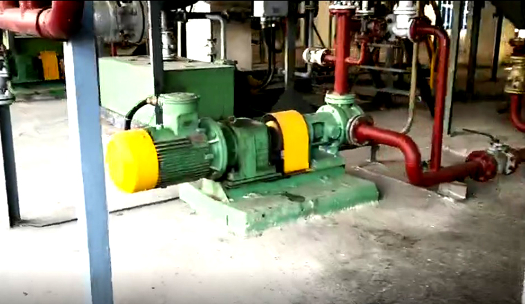 珠江化工樹脂車間高粘度泵視頻