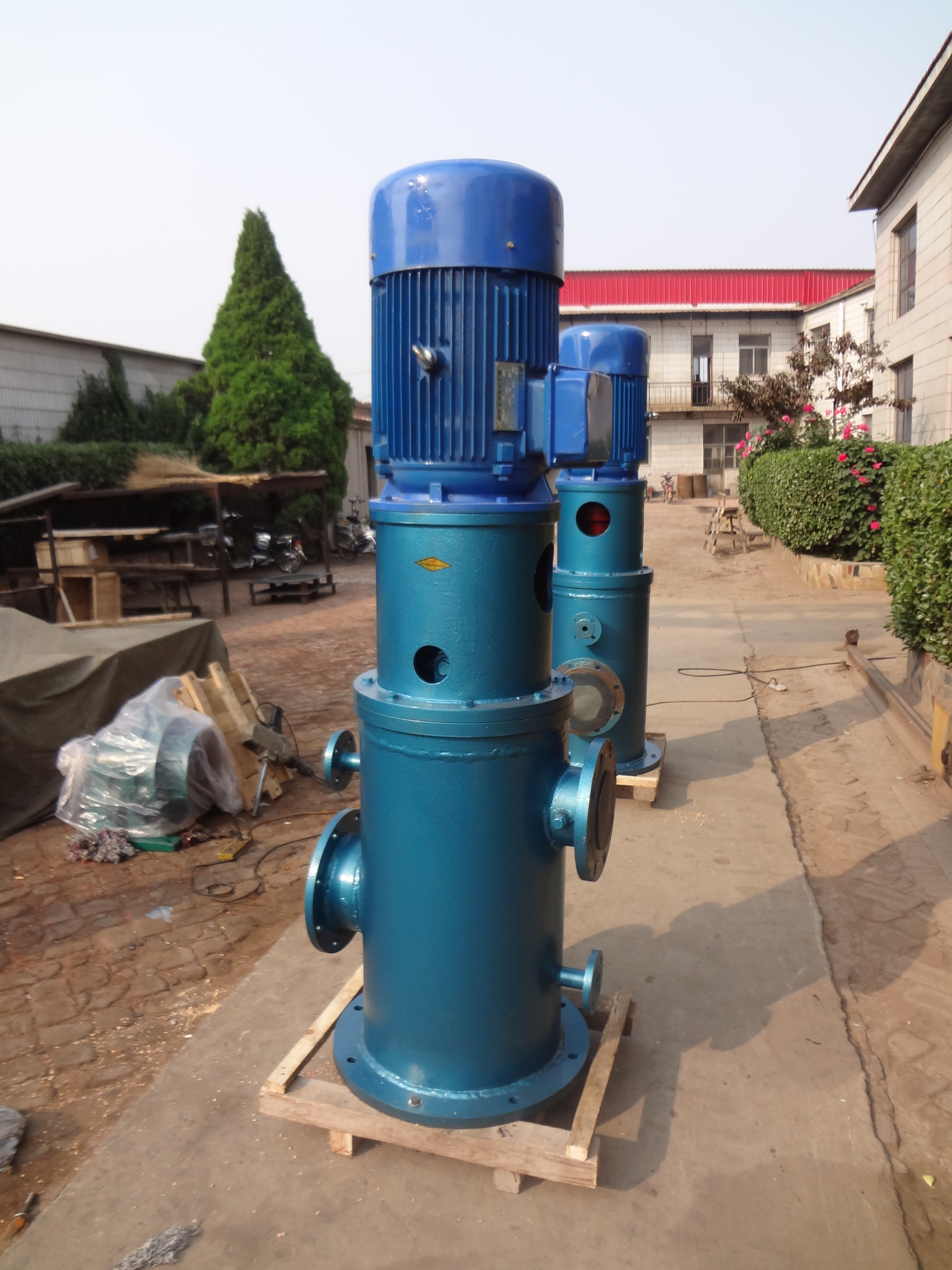 夾套型瀝青保溫齒輪泵立式結(jié)構(gòu)為用戶定制